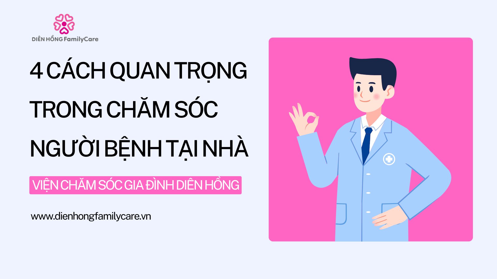 Cách chăm sóc người bệnh tại nhà