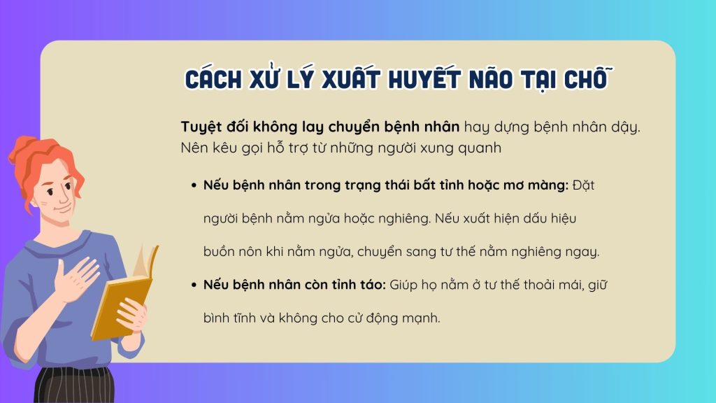 Cách xử lý xuất huyết não tại chỗ 