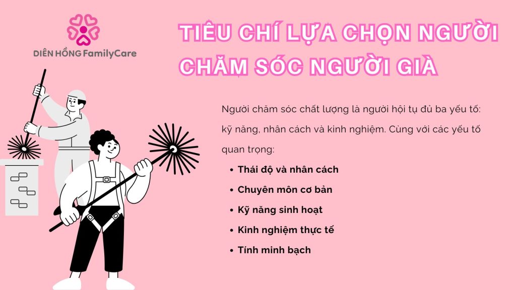 Tiêu chí lựa chọn người chăm sóc người già