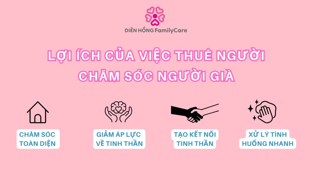 Lợi ích của việc thuê người chăm sóc người già
