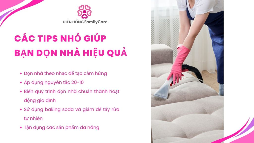 Các tips dọn nhà hiệu quả