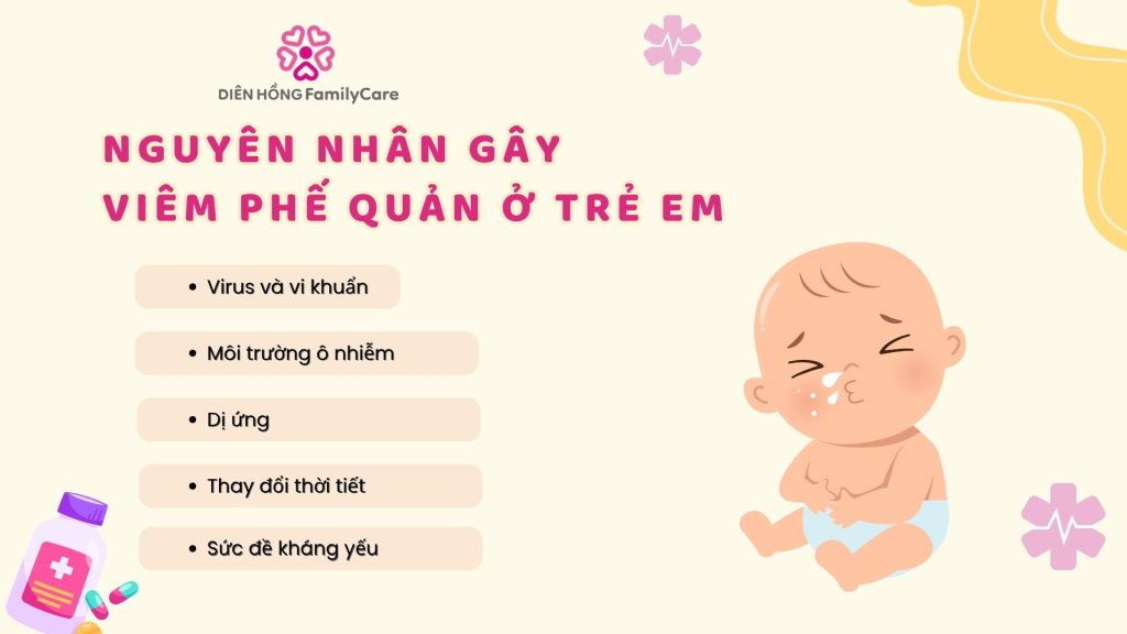 Nguyên nhân gây viêm phế quản ở trẻ em